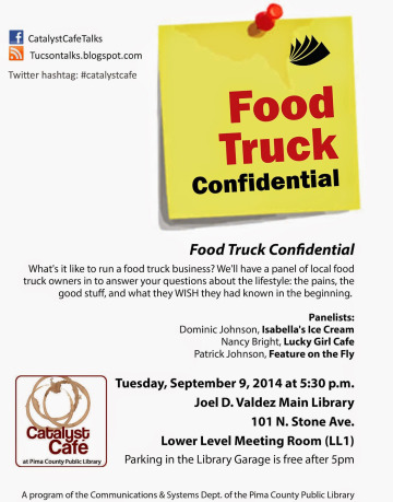 Food Truck Confidential Catalyst Café flyer